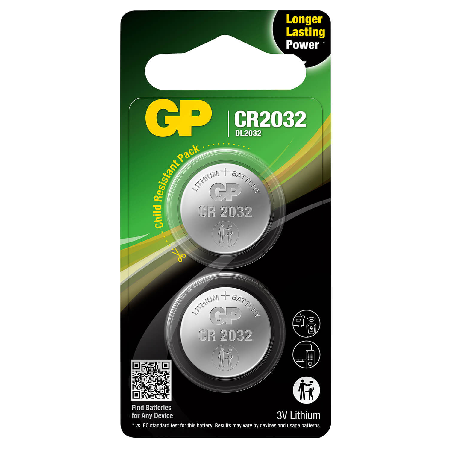 gp-gp-lithium-coin-cell CR2032 2-pack